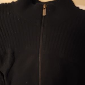 Michael kors mens zipdown sweater xl navy new